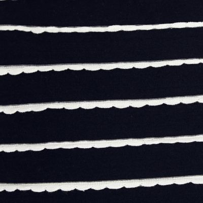 Girls navy stripe t-shirt